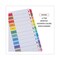 Universal 11 in. x 8.5 in. 12-Tab Jan. to Dec. Deluxe Table of Contents Dividers for Printers - White (1 Set)